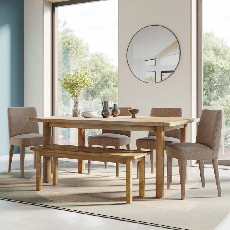 Jofran Mid-Century Modern Contemporary Upholstered Vintage Dining Chair (Set of 2)