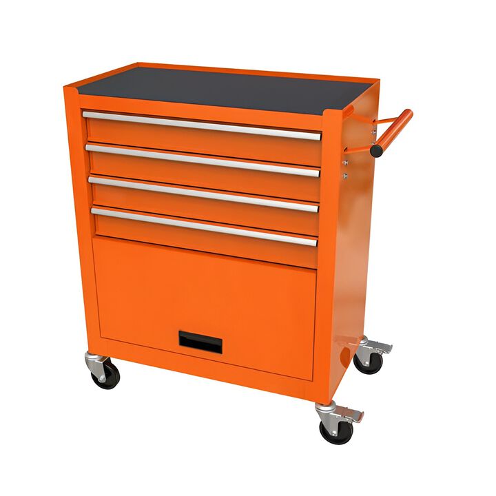 4-Drawer Rolling Tool Cart with Wheels Mobile Storage Organizer for Garage & Workshop