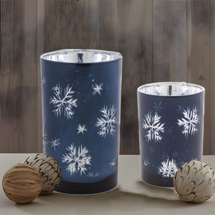 Set of 2 Decorative Candle Holders for Home Décor and Ambient Lighting