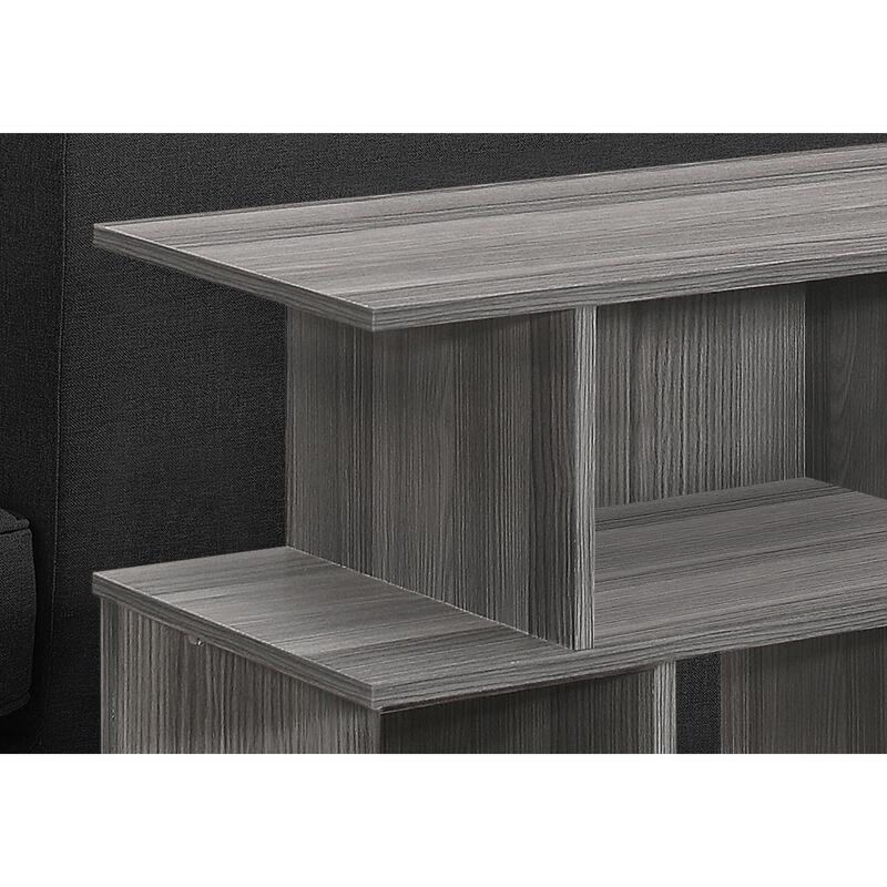 Monarch Specialties I 2481 Accent Table, Side, End, Nightstand, Lamp, Living Room, Bedroom, Laminate, Grey, Contemporary, Modern