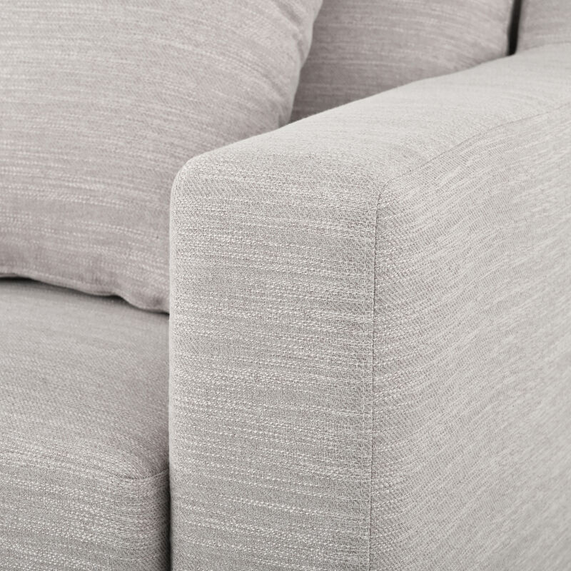 Merax Comfy 3-seat Sofa with Wooden Legs