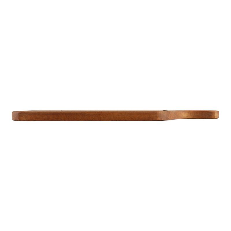 Wood 19" x 9" Rectangular Brown Wood Serving