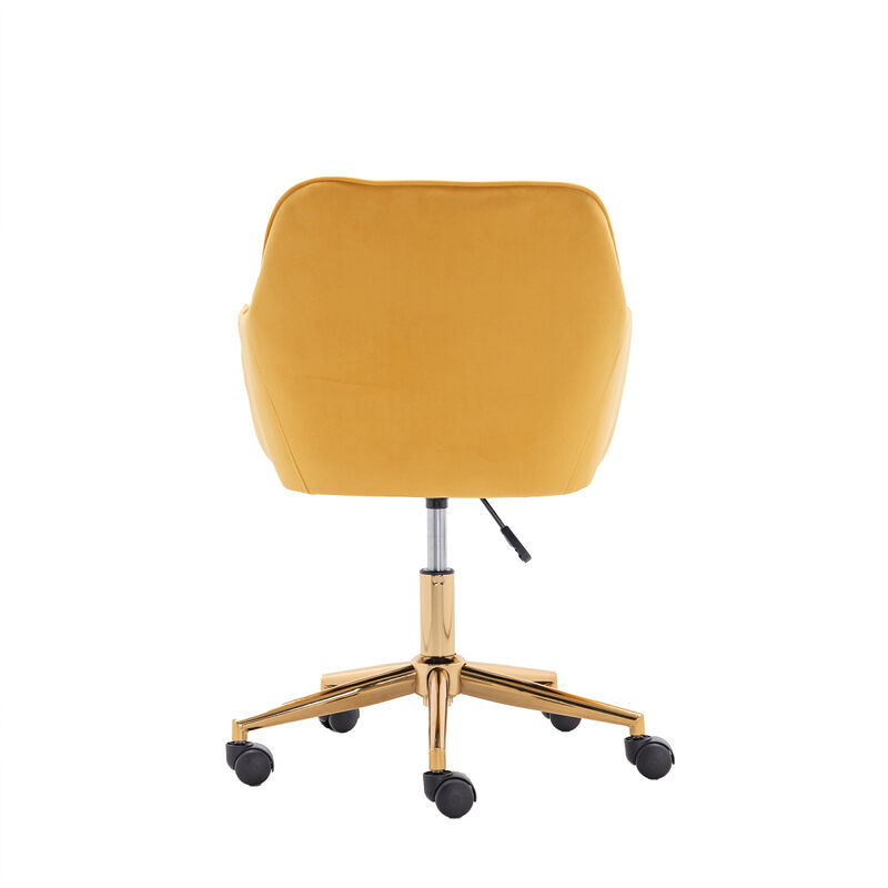 Modern Velvet Fabric Material Adjustable Height 360 Revolving Home Office Chair