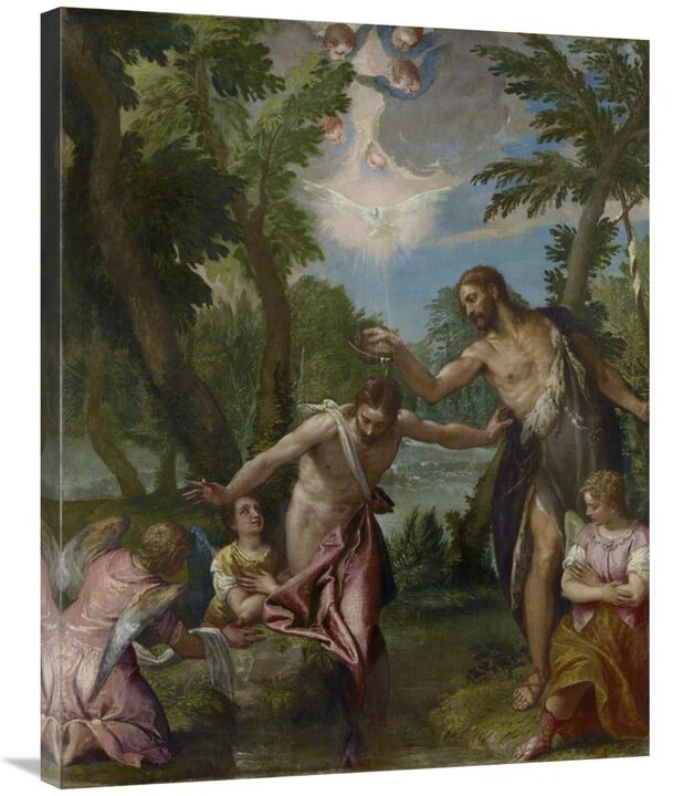 The Baptism of Christ-Canvas Art-28x35