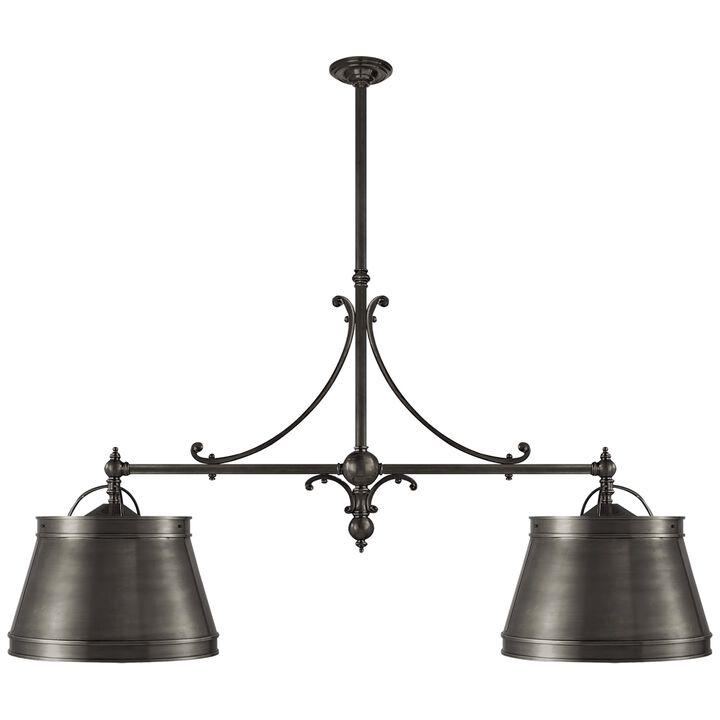 Sloane Double Shop Pendant in Bronze