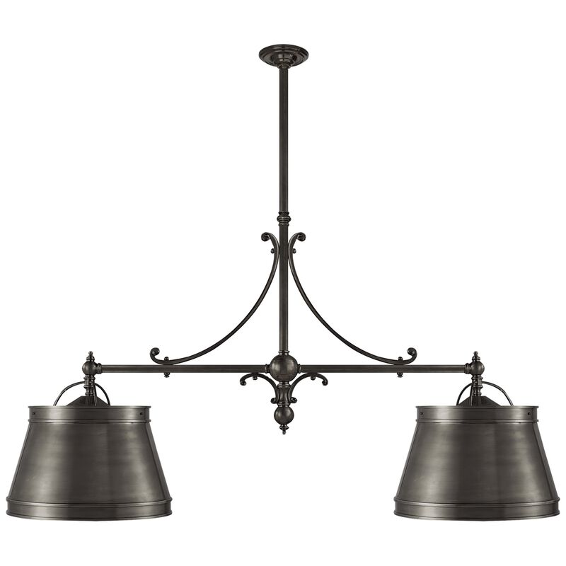 Sloane Double Shop Pendant in Bronze