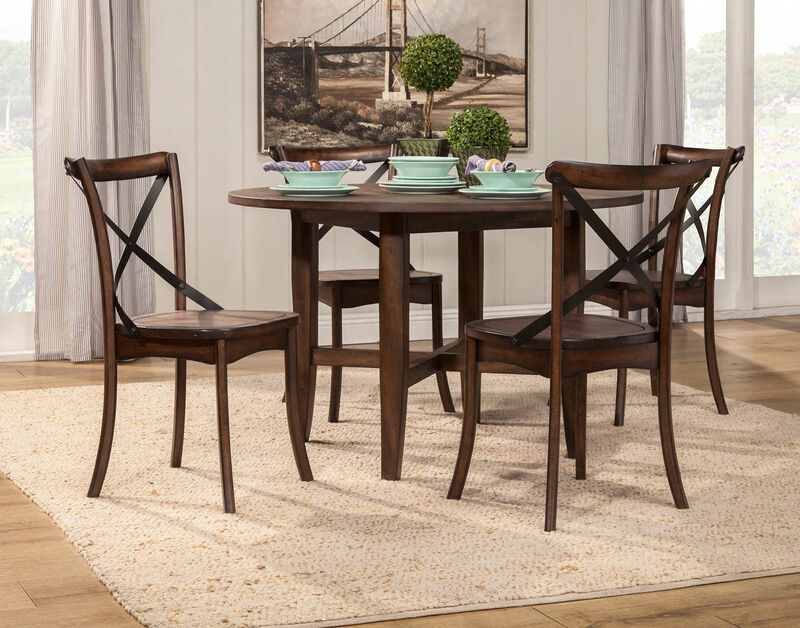 Arendal Round Table, Burnished Dark Oak