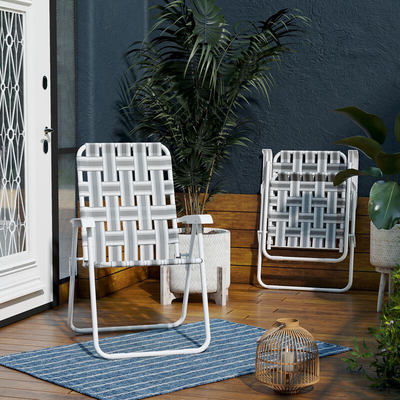 Novogratz Priscilla 2-Pack Folding Chairs