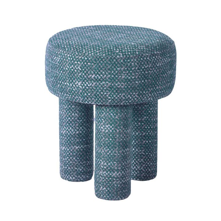 Belen Kox Teal Knubby Mid-Century Stool, Belen Kox