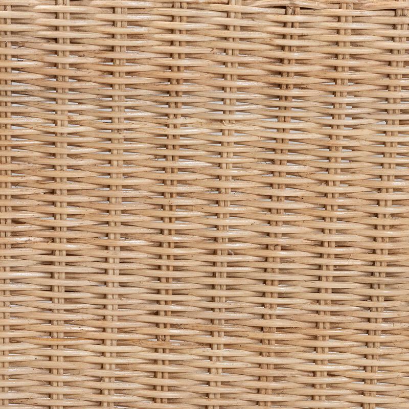 bali & pari Zaira Modern Bohemian Natural Rattan Arm Chair