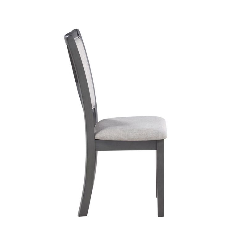 New Classic Furniture Furniture Amy 5-Piece Contemporary Wood Dining Set in Gray