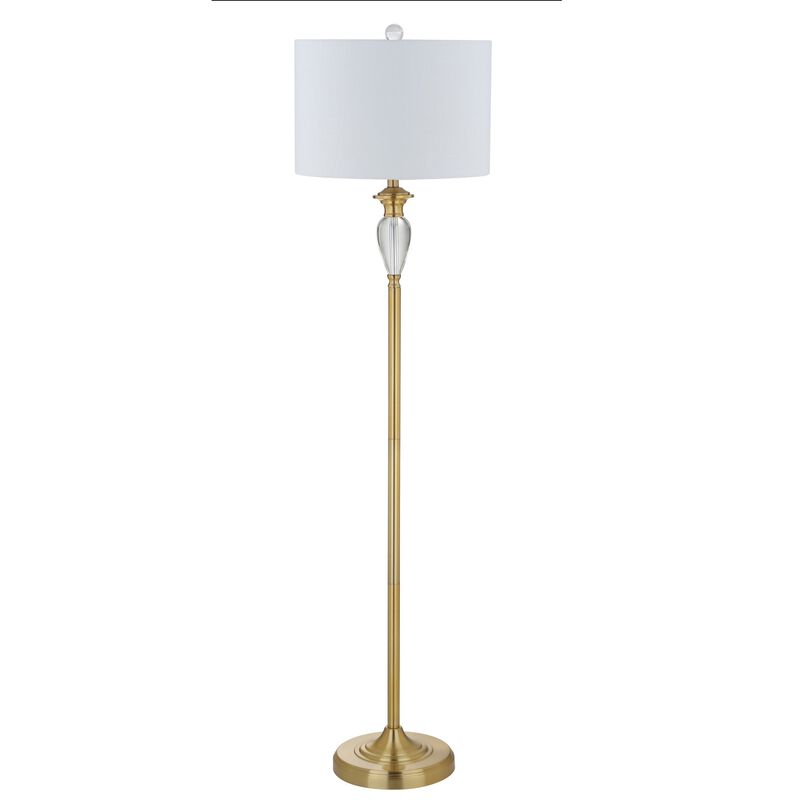 Evelyn Crystal / Metal LED Floor Lamp