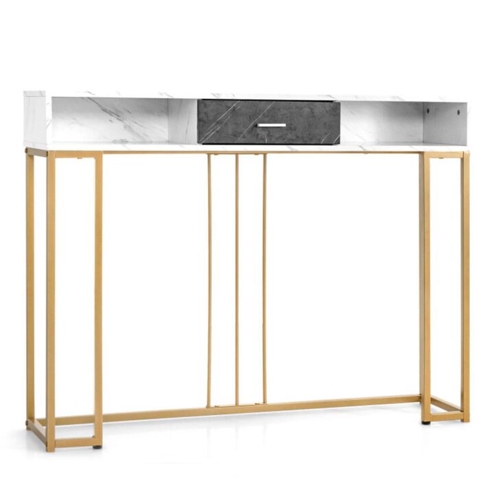 Hivvago Narrow Long Sofa Table for Living Room