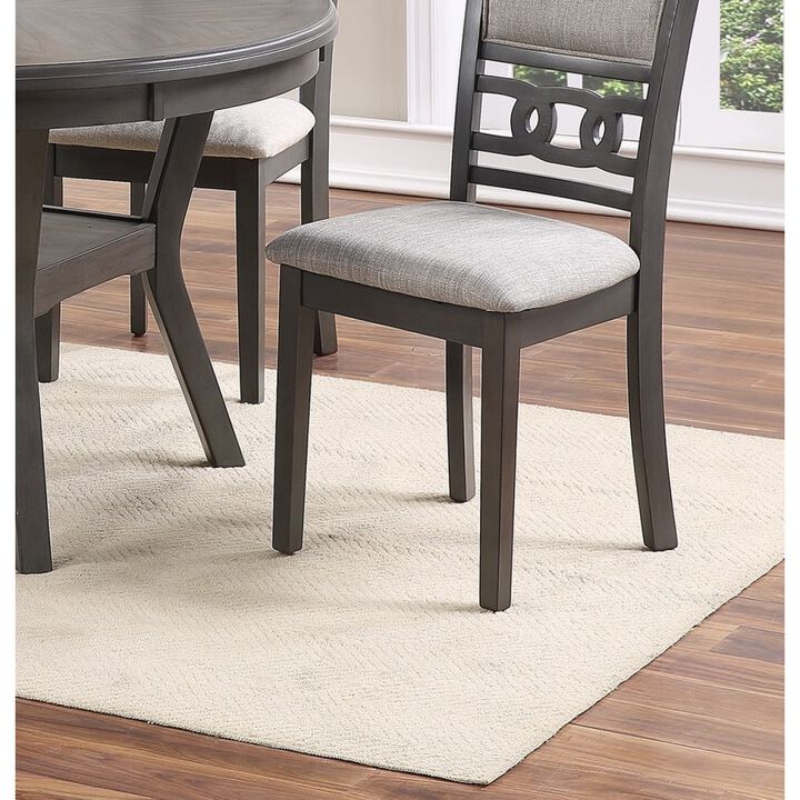 Grey Finish Dining Room Side Chairs Set