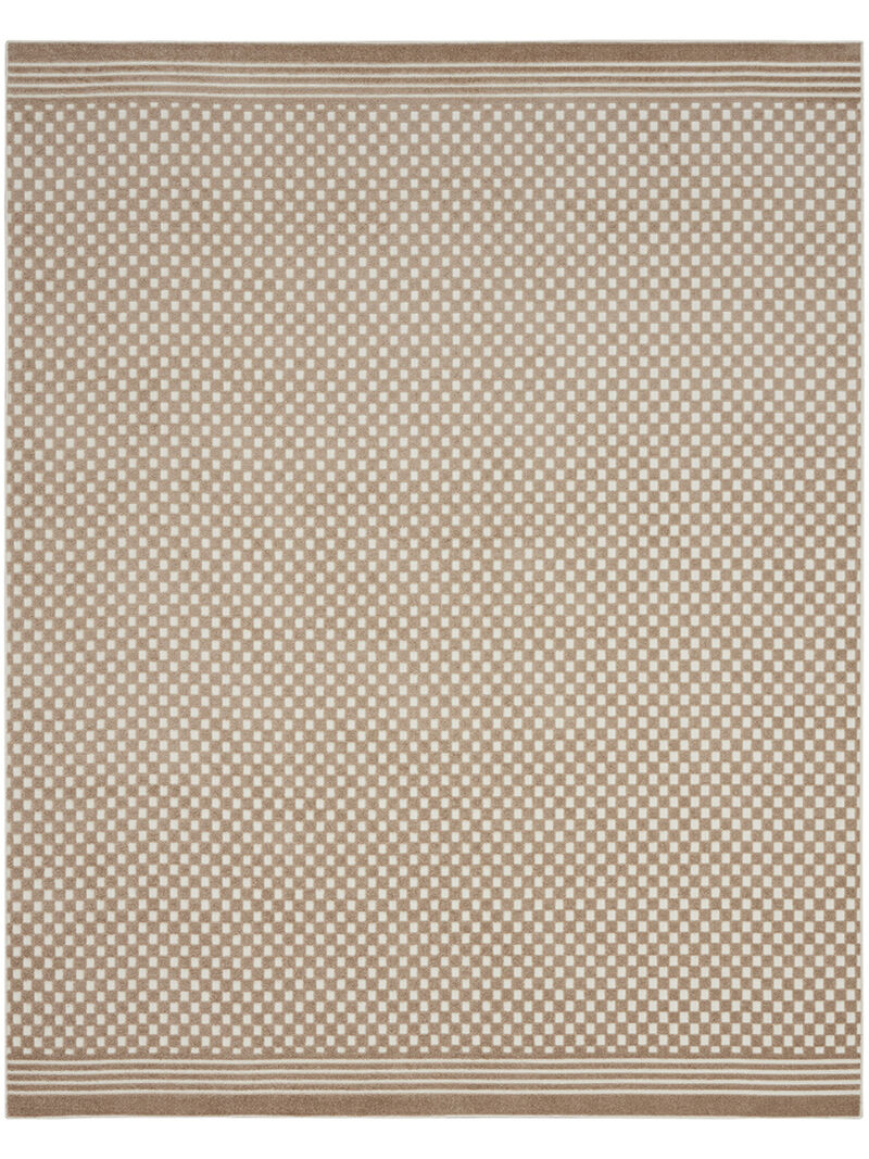Care Free CAF02 Brown 9'2" x 12' Rug