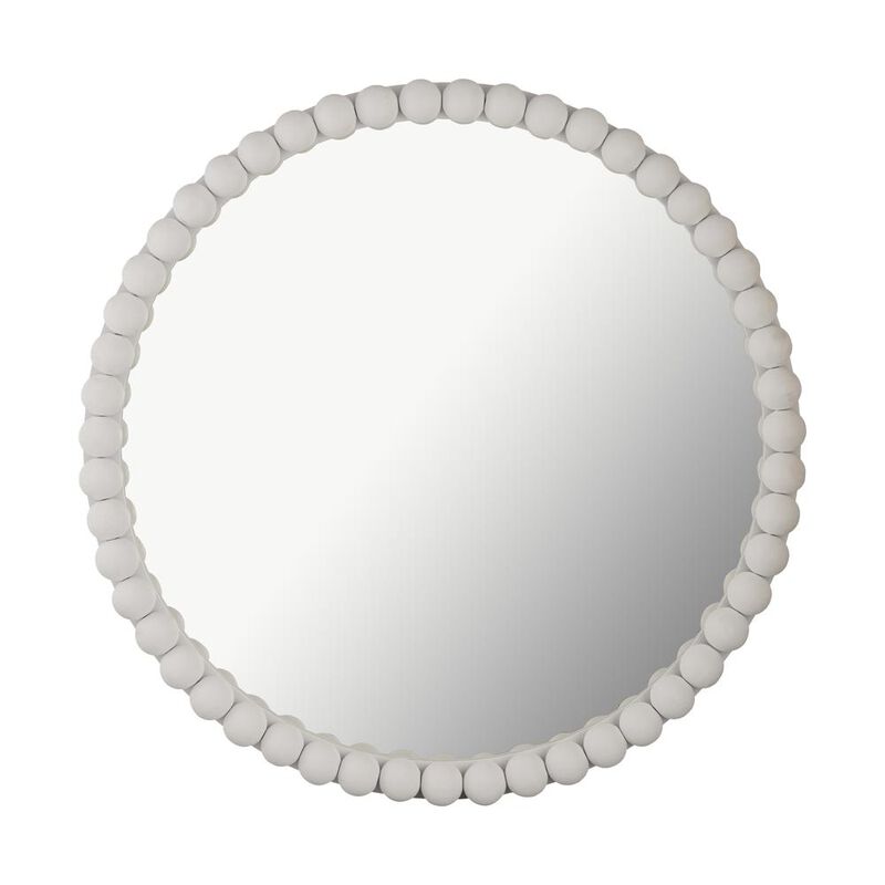 Belen Kox Playful White Wooden Mirror, Belen Kox