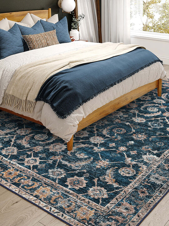 Jericho JC4 Navy 3' x 5' Rug