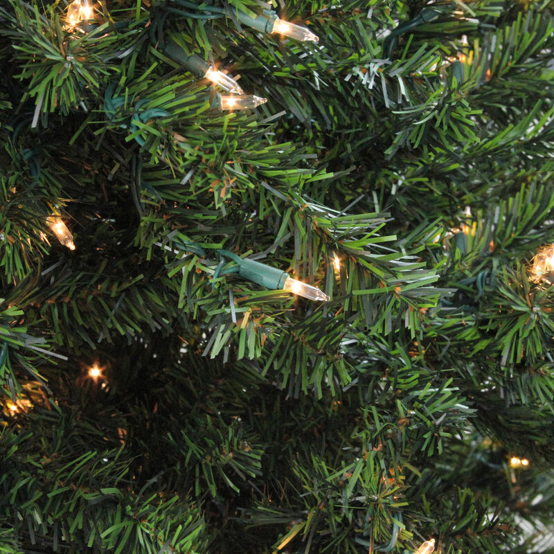 2' Pre-Lit Medium Canadian Pine Artificial Christmas Tree - Clear Lights