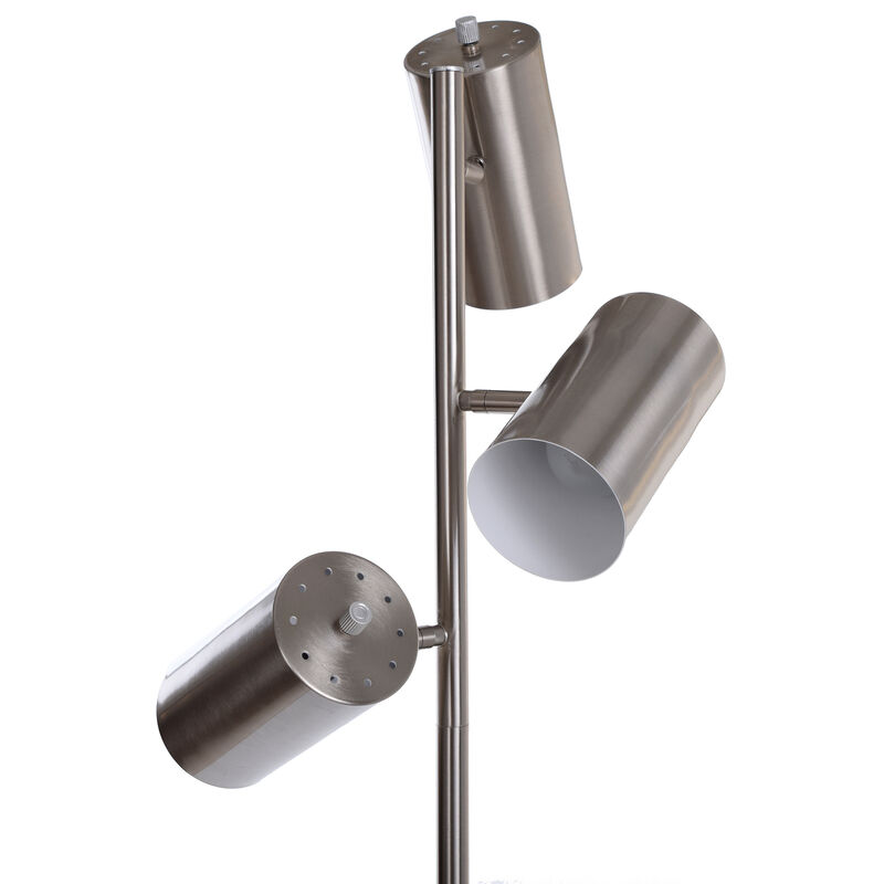 Brushed Steel Task Floor Lamp (Set of 2)