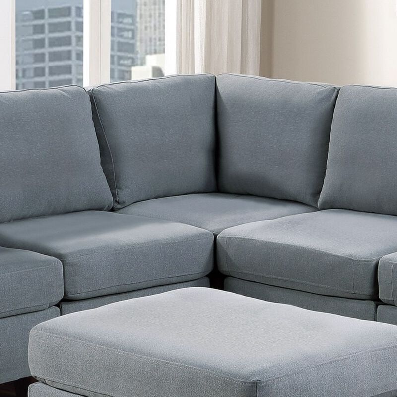 Modular Sectional 6pc Set Living Room Furniture Corner Couch