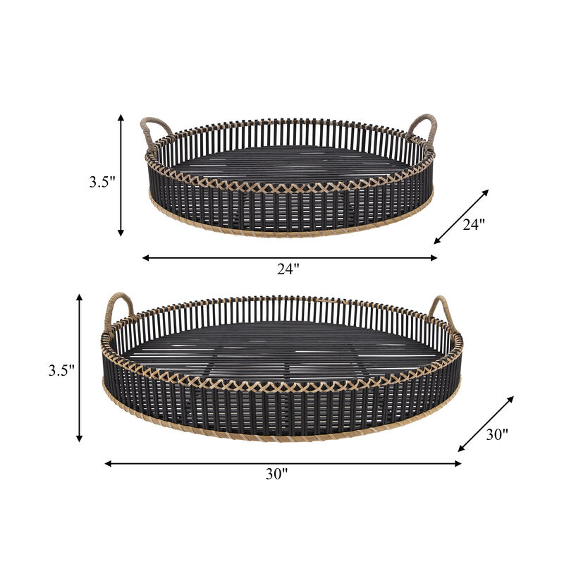 Bamboo Round Trays
