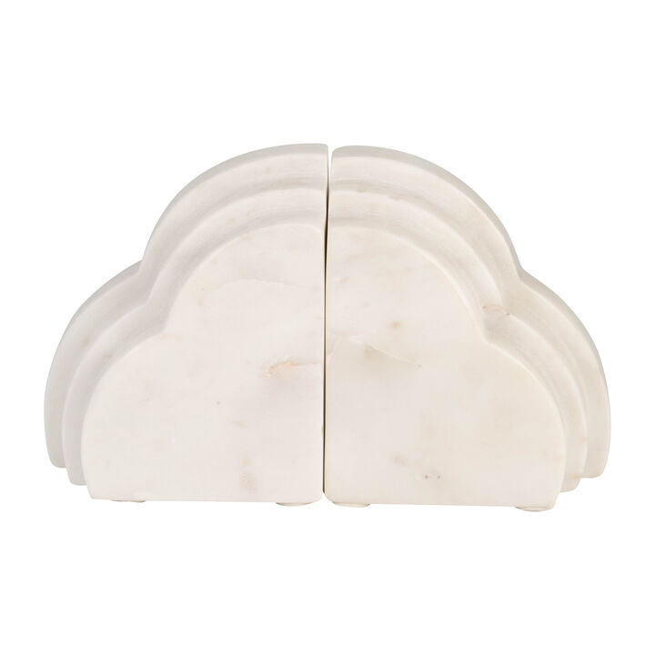 Marble Rainbow Bookends set