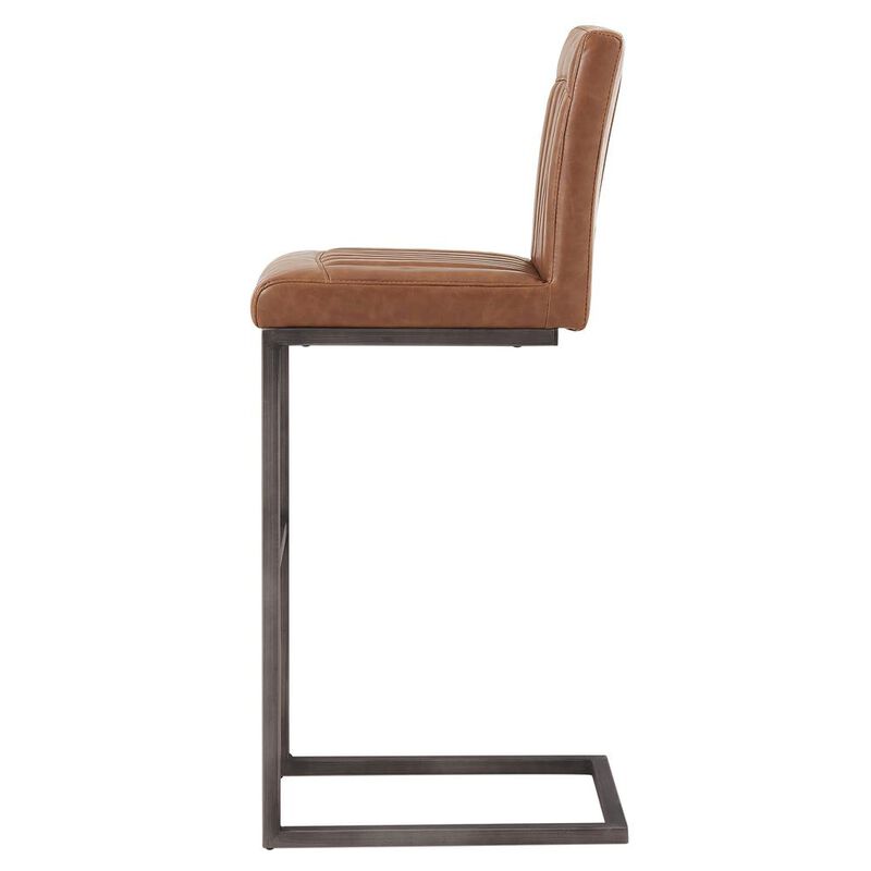 Ronan PU Leather Bar Stool, (Set of 2)