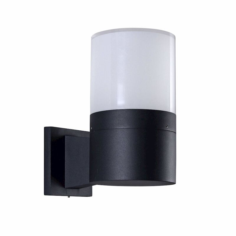 VONN Lighting Modern VOW1754BL 5-Watt Integrated LED Outdoor Wall Sconce in Matte Black