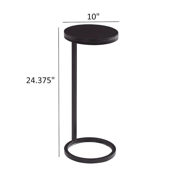 Comfort Pointe York Round Metal Accent Table