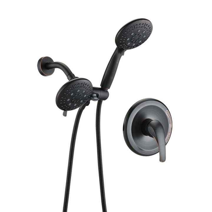 6 Function Rain Shower Head with Handheld - Valve Included