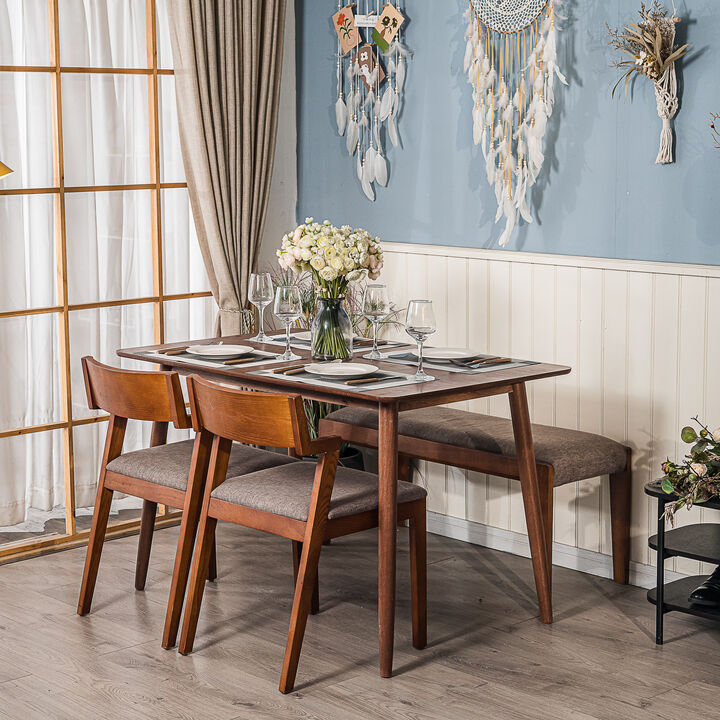Dining Table for 4 People (L120 cm) Rectangular Wood
