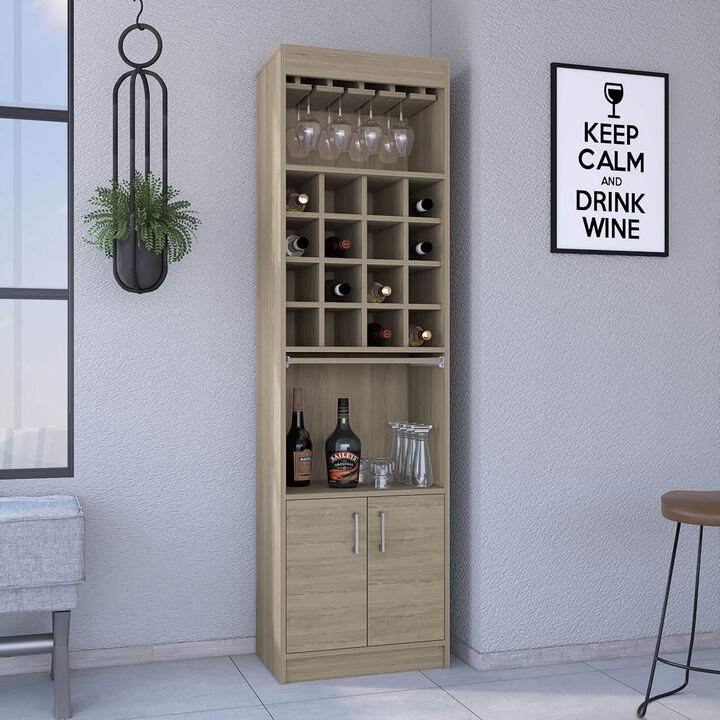 Bar Cabinet Atanasio, Living Room, Light Pine