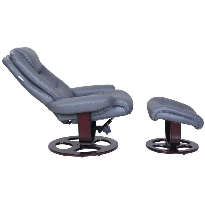 Barcalounger Jacque Swivel Pedestal Recliner w/Ottoman