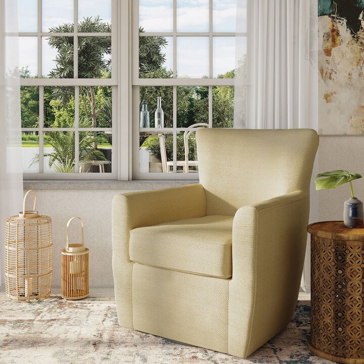 Jofran Blakely Harper Contemporary Traditional Swivel Accent Chair