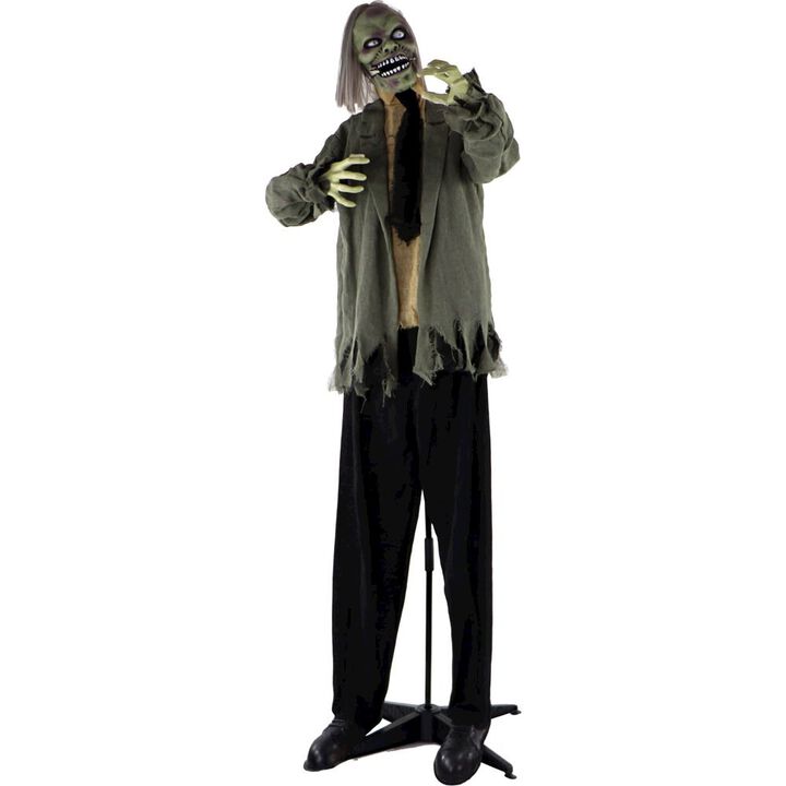 Haunted Hill Farm 71' Standing Zombie, Animation, Lights, Sound