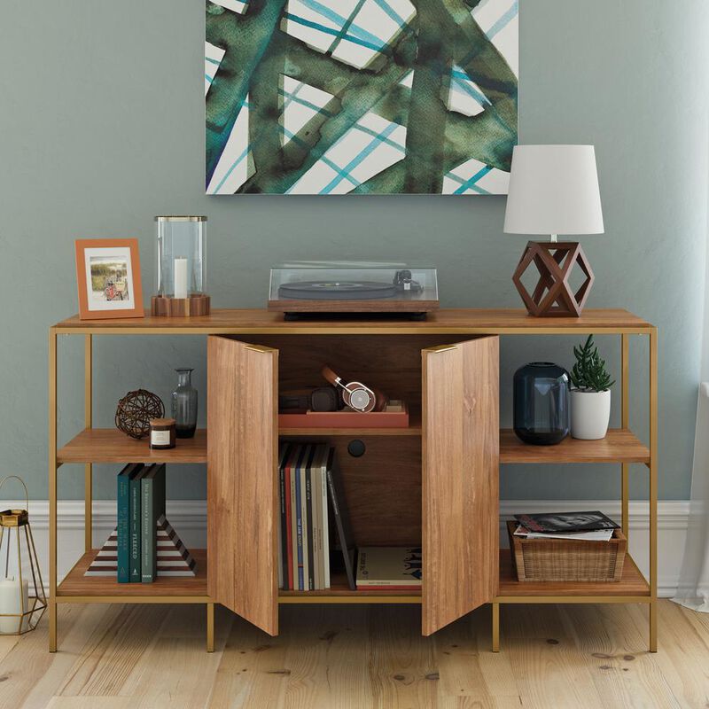 Sauder International Lux Entertain Credenza Sm