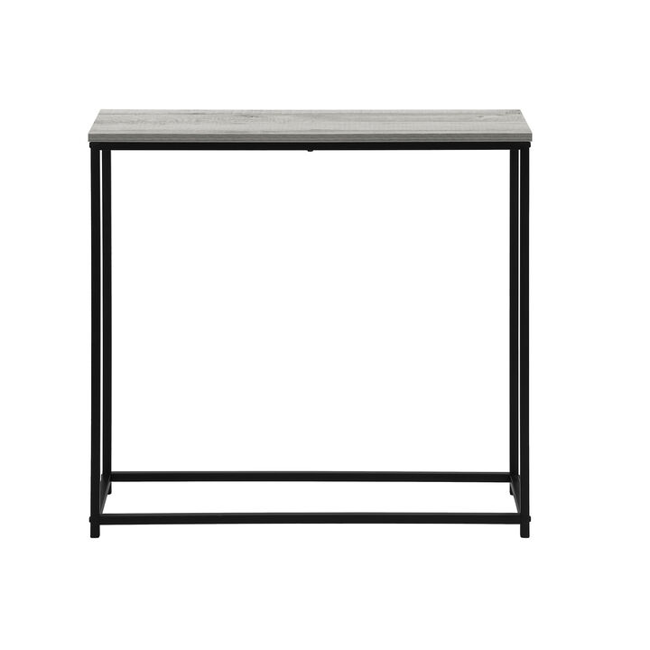 Monarch Specialties I 2251 Accent Table, Console, Entryway, Narrow, Sofa, Living Room, Bedroom, Metal, Laminate, Grey, Black, Contemporary, Modern