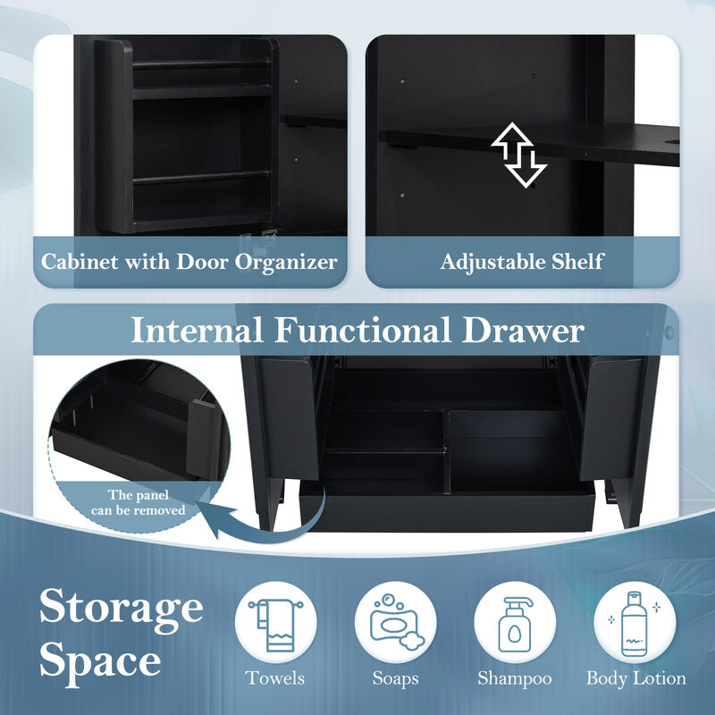 Merax Bathroom Vanity with Sink and 2 Doors