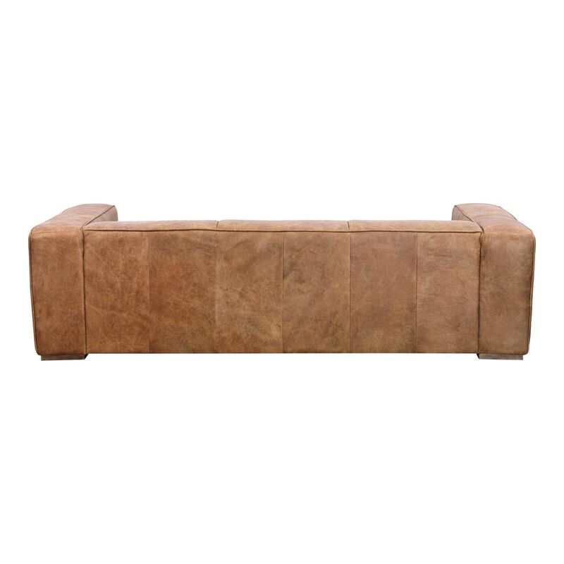 Bolton Cappuccino Top-Grain Leather Sofa, Belen Kox