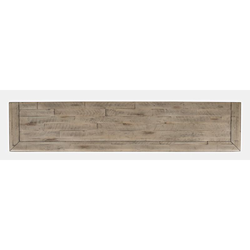 Jofran Rustic Shores 70 Coastal Distressed Acacia Six-Door Sideboard Cabinet