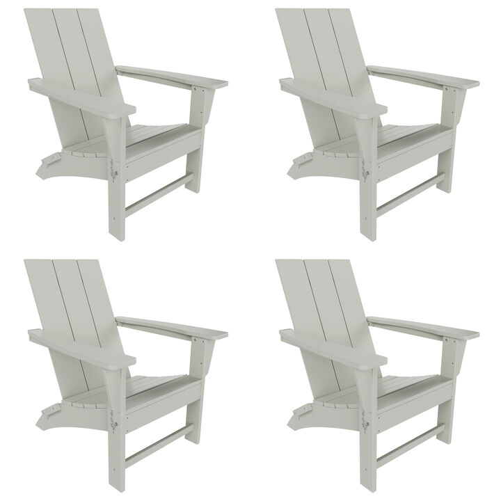 WestinTrends Modern Folding Adirondack Chair (Set of 4)