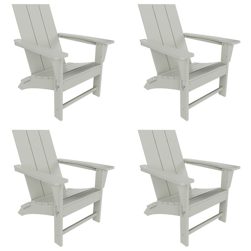 WestinTrends Modern Folding Adirondack Chair (Set of 4)