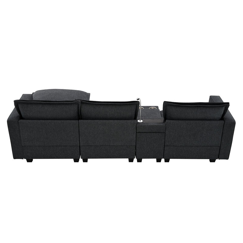 Merax 4-Seat Chenille Modular Sofa Couch