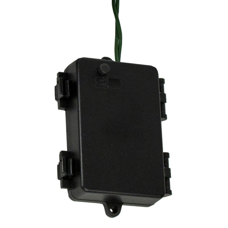 20 Battery Operated Pure White LED Wide Angle Christmas Lights - 9.5 ft Green Wire