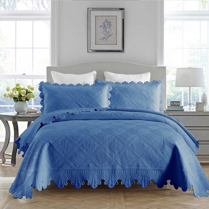 MarCielo 100% Cotton Oversized Bedspread Quilt Set TK