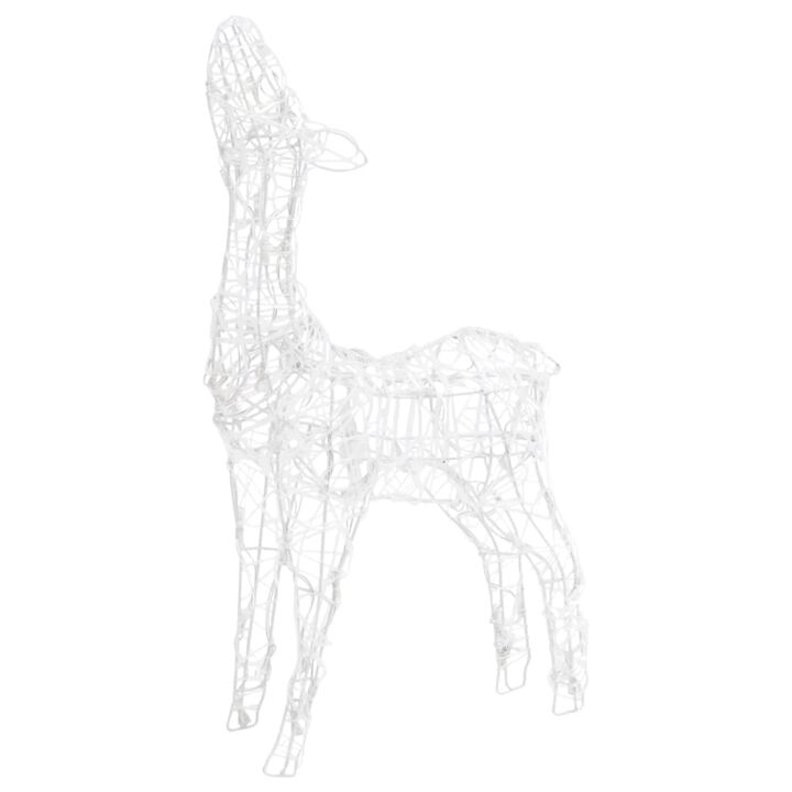 vidaXL Acrylic Reindeer Family Christmas Decoration 160 LED Cold White