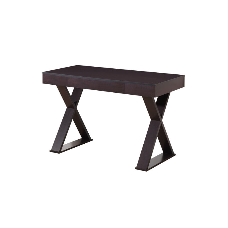 Trendy Writing Desk with Drawer, Espresso