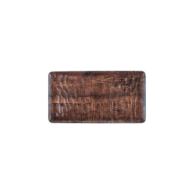 Turgla Composite 12.75" x 7" Rectangular Brown Composite Plate