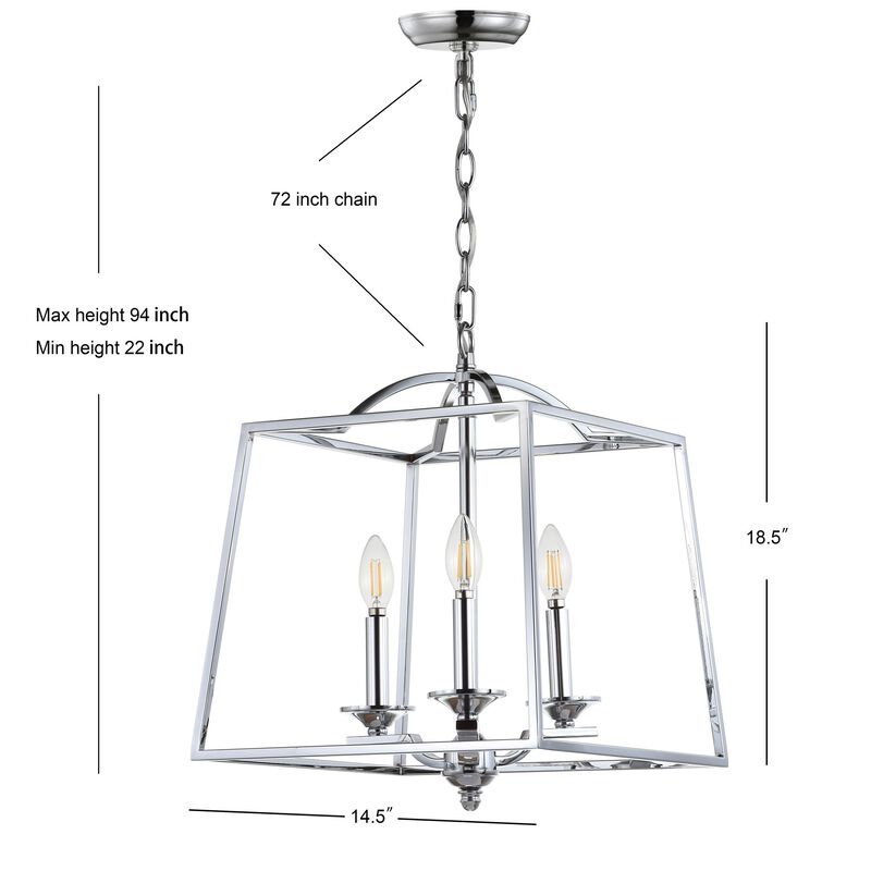 Gloria 3-light Metal LED Pendant