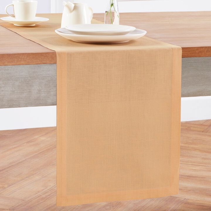 Solino Home 100% Pure Linen Table Runner | Fete for Valentine;s